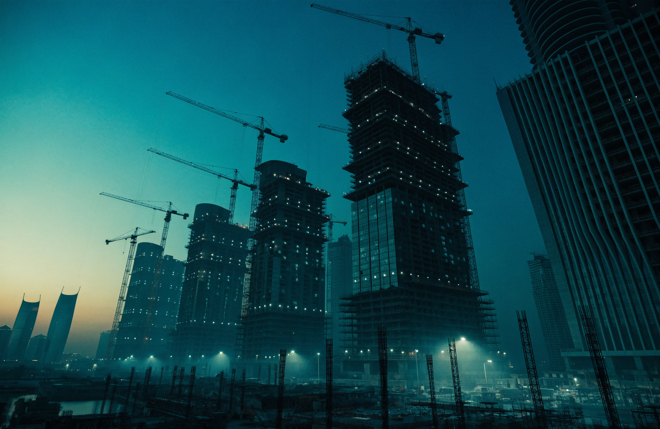 Property development under construction